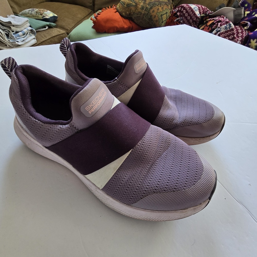 Skechers Goga Mat Air Cooled Ultra Flight‎ Plum Sneakers Womens 9.5 SN 128103 - Picture 2 of 11